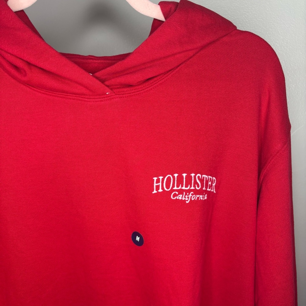 NWT Hollister Red Shop Women’s Hoodie Size Medium - Picture 5 of 8